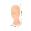 STOBAZA Silicone Mannequin Head with Removable Eyelid for Eyelash Extension Training and Facial Massage view 2
