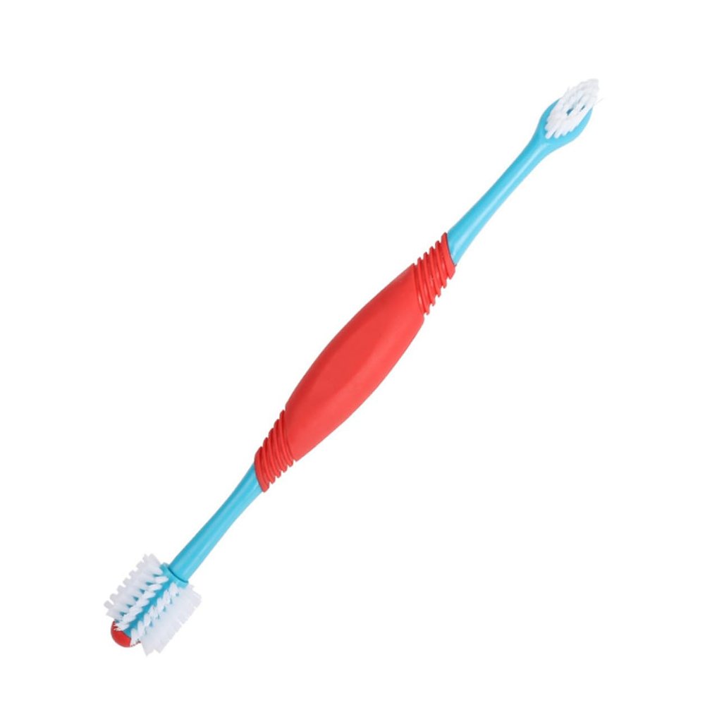VILLCASE 2-Pack Double-Sided Soft Dog Toothbrushes