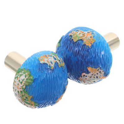 VILLCASE 4-Piece Globe-Shaped Drawer Knobs with Screws