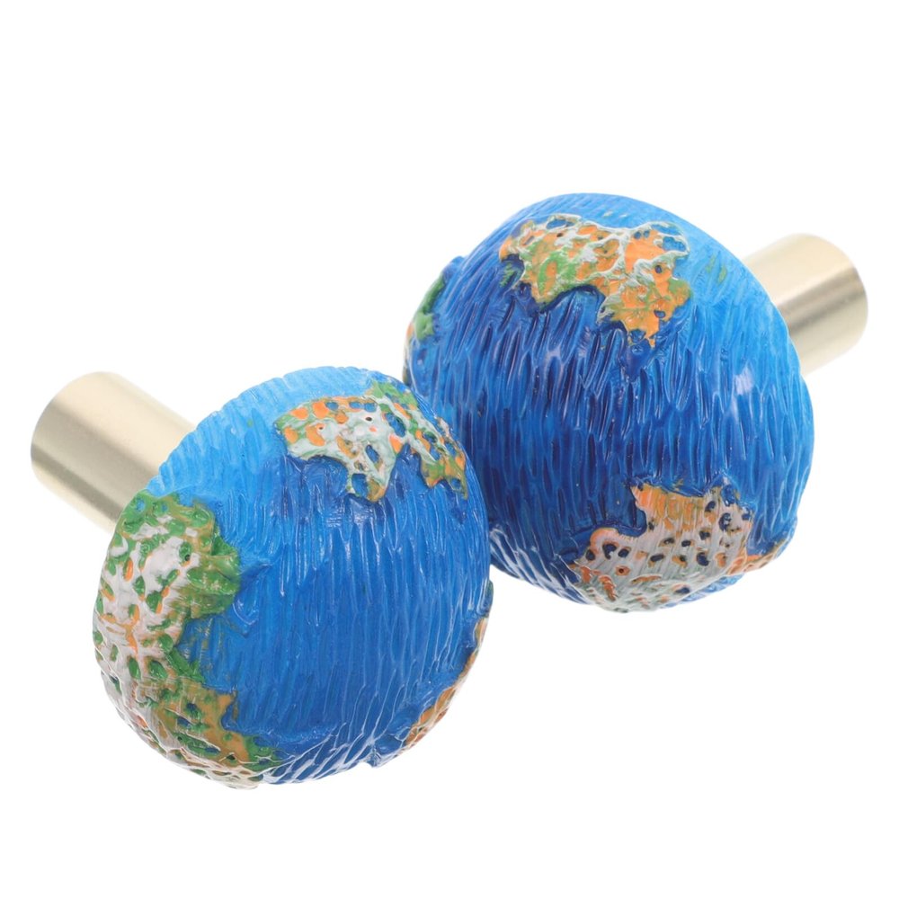 VILLCASE 4-Piece Globe-Shaped Drawer Knobs with Screws
