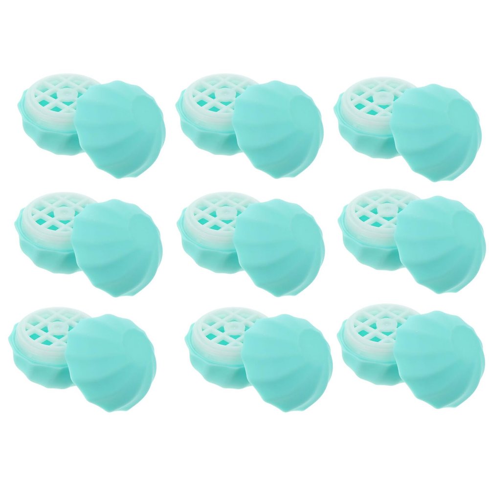 MAGICLULU Small Plastic Ball Lip Balm Container, Refillable with Leakproof Screw Cap for Travel and Everyday Use