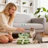 Interactive Cat Toy: Cute Rotating Ball Tower view 3