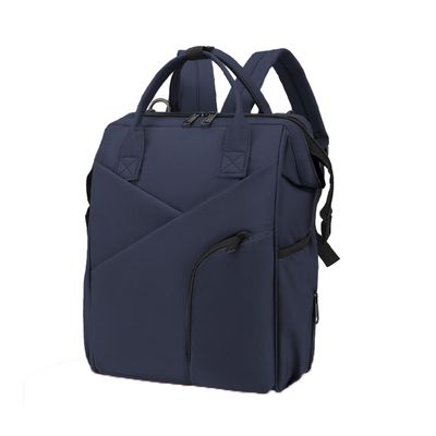 YIXANNX Travel Baby Bag, Practical Nursing Bag for Parents on the Go, Unisex Multipurpose Diaper Backpack for Strollers, Blue