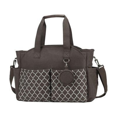 Luwecf Diaper Tote Bag, Shoulder Diaper Bag Organizer, Brown