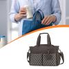 Luwecf Diaper Tote Bag, Shoulder Diaper Bag Organizer, Brown view 2