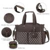 Luwecf Diaper Tote Bag, Shoulder Diaper Bag Organizer, Brown view 3