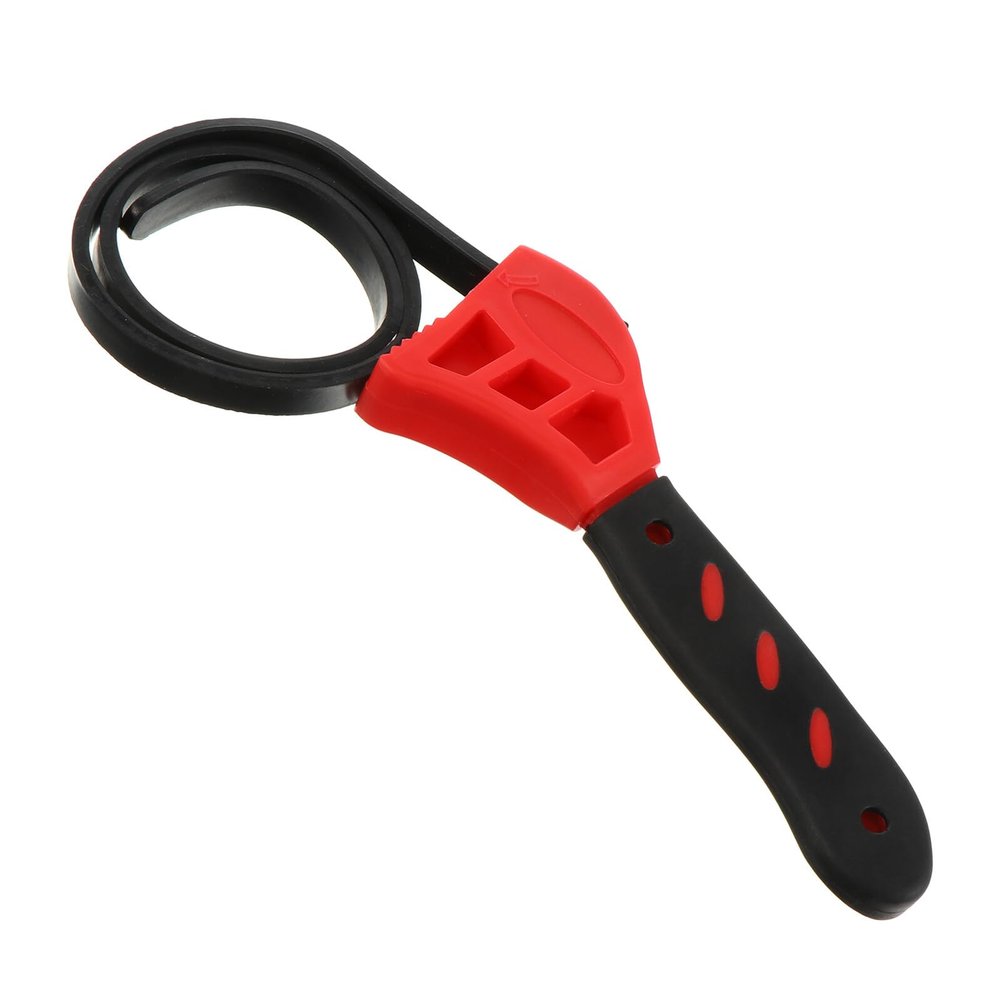 Adjustable Rubber Strap Wrench Bottle Opener