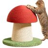 Dreuhuing Mushroom-Shaped Sisal Cat Scratching Tower view 1