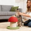 Dreuhuing Mushroom-Shaped Sisal Cat Scratching Tower view 2