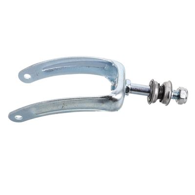 ERINGOGO Steel Wheelchair Front Fork Replacement with Ball Bearing, Silver