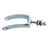 ERINGOGO Steel Wheelchair Front Fork Replacement with Ball Bearing, Silver view 1