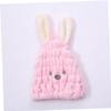 TOPBATHY Cartoon Bunny Children's Polyester Hair-Drying Cap, Super Absorbent, Random Color view 3