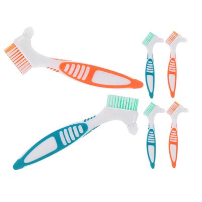 Double-Sided Denture Cleaning Brushes, 6-Pack
