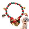 Christmas Collar for Dogs | Collar for Female Puppies with Bells and Charms view 1