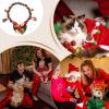 Christmas Collar for Dogs | Collar for Female Puppies with Bells and Charms view 4
