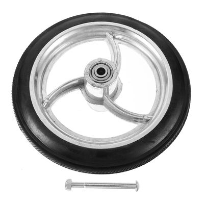 VILLFUL Wheelchair and Scooter Front Wheel Replacement, Rubber and Aluminum