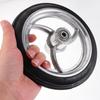 VILLFUL Wheelchair and Scooter Front Wheel Replacement, Rubber and Aluminum view 3