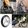 VILLFUL Wheelchair and Scooter Front Wheel Replacement, Rubber and Aluminum view 4