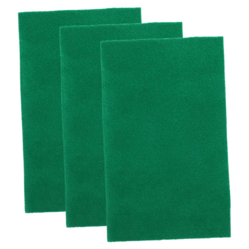 WEKAMOS 3-Piece Reptile Cage Liners, Polyester Carpet Mats, Green
