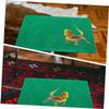 WEKAMOS 3-Piece Reptile Cage Liners, Polyester Carpet Mats, Green view 2