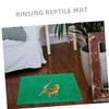 WEKAMOS 3-Piece Reptile Cage Liners, Polyester Carpet Mats, Green view 3