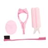 Portable Makeup Brush Set with Double-Sided Eyebrow Brush view 1