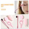 Portable Makeup Brush Set with Double-Sided Eyebrow Brush view 3