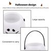 Homoyoyo 12-Piece Plastic Halloween Ghost Buckets with Handles, Large-Capacity Candy Holders for Snacks and Small Gifts, Reusable for Parties view 3