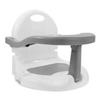 BAZEITFLOW Baby Bath Seat for Bathtub, Removable Backrest, Non-Slip, Comfortable for Bathing, Feeding, and Hair Washing, Gray view 1