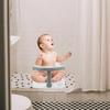 BAZEITFLOW Baby Bath Seat for Bathtub, Removable Backrest, Non-Slip, Comfortable for Bathing, Feeding, and Hair Washing, Gray view 4
