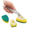 YIXANNX Dishwashing Sponge Wand with Replacement Head, Pot Brush view 3