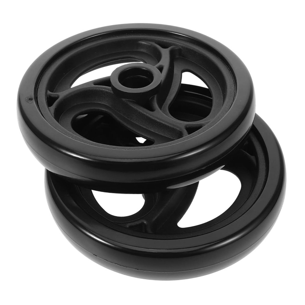 MOLUCKFU 2-Piece Heavy-Duty Casters for Shopping Carts, Replacement Swivel Wheels, High Wear Resistance, Tool-Free Installation, Compatible with Various Transport Cart Models
