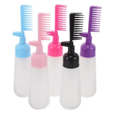 BELLIFFY 5-Piece Hair Dye Shampoo Bottle Comb Applicator Set