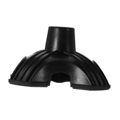 Non-Slip Black Four-Prong Rubber Cane Tips