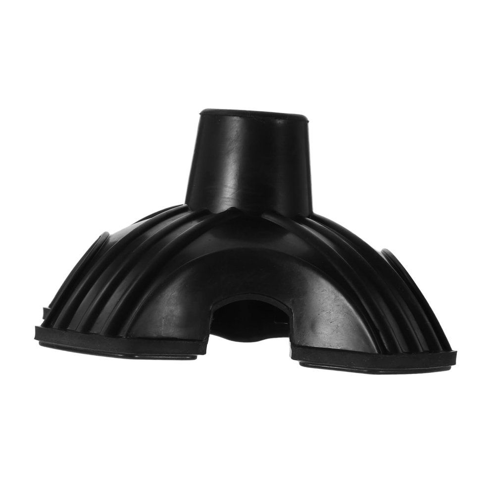 Non-Slip Black Four-Prong Rubber Cane Tips