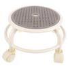 Gogogmee Plastic Rolling Stool with Casters, Round Low Stool for Pedicure view 1