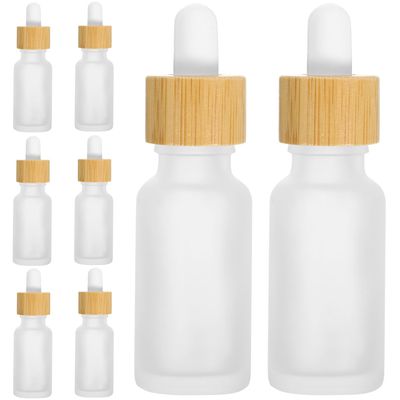 TINEASUR 8-Pack 20ml Matte Glass Bottles with Droppers, Reusable Small Dropper Bottles for Essential Oils, Travel-Friendly