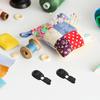 PHENOFICE 100-Piece Black Nylon Shoelace End Caps view 4