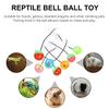NUOBESTY 7-Piece Reptile Toys with Hanging Bell Balls view 3