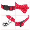ifundom Adjustable Dog Collar with Cute Red Bow and Bell view 4