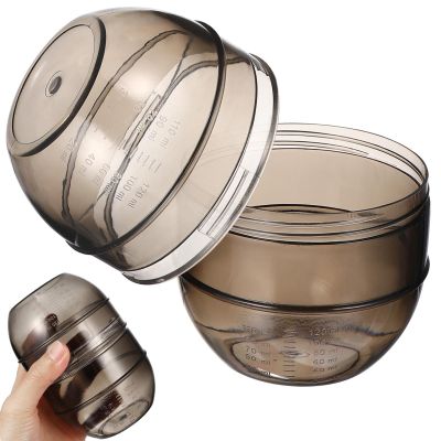 PP Hair Dye Bowl with Dual-Scale Mixing Cup