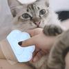 INOOMP 2-Pack Cat Combs with Stainless Steel Teeth, ABS Grooming Set with Massage Function view 2