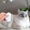 INOOMP 2-Pack Cat Combs with Stainless Steel Teeth, ABS Grooming Set with Massage Function view 3