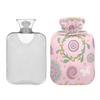 Hot Water Bottle with Soft Cover, 2 L, for Hand and Foot Warming view 2