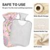 Hot Water Bottle with Soft Cover, 2 L, for Hand and Foot Warming view 4