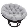Round Dog Bed, Soft and Comfortable Pet Lounge Cushion for Indoor and Outdoor Use, Removable Cover, Gray, 100 x 100 cm view 1