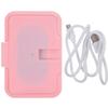 Portable Pink USB Baby Wipe Warmer with Temperature Control view 1