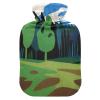 Minimalist Green Grove Grass 2 L Hot Water Bottle with Soft Cover view 1