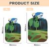 Minimalist Green Grove Grass 2 L Hot Water Bottle with Soft Cover view 3