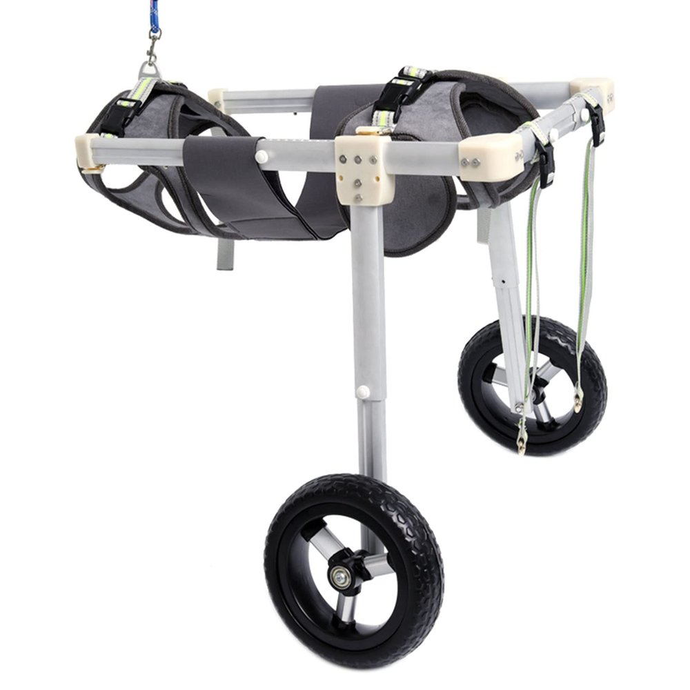 Adjustable 2-Wheel Dog Wheelchair for Rear-Leg Support, 5–60 kg